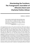 Cover page: Disorienting the Furniture: The Transgressive Journalism of Alfonsina Storni and Charlotte Perkins Gilman