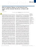 Cover page: Effect of Synbiotic Therapy on Gut–Derived Uremic Toxins and the Intestinal Microbiome in Patients with CKD