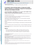 Cover page: A systematic review and meta-analysis of sleep and circadian rhythms disturbances in individuals at high-risk of developing or with early onset of bipolar disorders