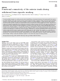 Cover page: Functional connectivity of the anterior insula during withdrawal from cigarette smoking.