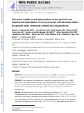 Cover page: Electronic health record interventions at the point of care improve documentation of care processes and decrease orders for genetic tests commonly ordered by nongeneticists.