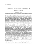 Cover page: Auditory brain-stem responses in brain death.