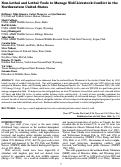 Cover page: Non-Lethal and Lethal Tools to Manage Wolf-Livestock Conflict in the Northwestern United States