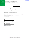 Cover page: The Intervening Roles of Shame and Guilt in Relations between Parenting and Prosocial Behavior in College Students.