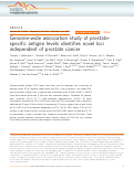 Cover page: Genome-wide association study of prostate-specific antigen levels identifies novel loci independent of prostate cancer