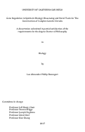Cover page: Gene Regulation in Synthetic Biology: Biosensing and Novel Tools for The Construction of Complex Genetic Circuits