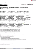 Cover page: Phenotypic and mutational spectrum of ROR2‐related Robinow syndrome