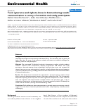 Cover page: Toxic ignorance and right-to-know in biomonitoring results communication: a survey of scientists and study participants