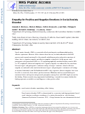 Cover page: Empathy for positive and negative emotions in social anxiety disorder.