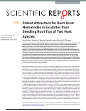 Cover page: Potent Attractant for Root-Knot Nematodes in Exudates from Seedling Root Tips of Two Host Species