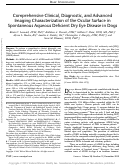 Cover page: Comprehensive Clinical, Diagnostic, and Advanced Imaging Characterization of the Ocular Surface in Spontaneous Aqueous Deficient Dry Eye Disease in Dogs.