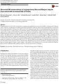 Cover page: Abnormal Microvasculature in Laryngectomy Mucosal Margins may be Associated with Increased Risk of Fistula