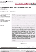 Cover page: Bronchoalveolar lavage fluid lymphocytosis in 104 dogs (2006‐2016)