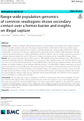 Cover page: Range-wide population genomics of common seadragons shows secondary contact over a former barrier and insights on illegal capture.