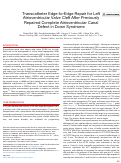 Cover page: Transcatheter Edge-to-Edge Repair for Left Atrioventricular Valve Cleft After Previously Repaired Complete Atrioventricular Canal Defect in Down Syndrome.