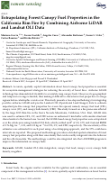 Cover page: Extrapolating Forest Canopy Fuel Properties in the California Rim Fire by Combining Airborne LiDAR and Landsat OLI Data