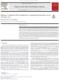 Cover page: Influence of magnetic field configuration on magnetohydrodynamic waves in Earth’s core