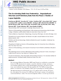 Cover page: Accelerating Medicines Partnership: Organizational Structure and Preliminary Data From the Phase 1 Studies of Lupus Nephritis