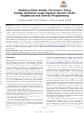 Cover page: Modeling Water-Quality Parameters Using Genetic Algorithm–Least Squares Support Vector Regression and Genetic Programming