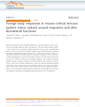 Cover page: Foreign body responses in mouse central nervous system mimic natural wound responses and alter biomaterial functions.