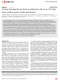 Cover page: A deep learning-based electrocardiogram risk score for long term cardiovascular death and disease.