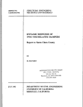 Cover page: Dynamic response of two viscoelastic dampers: report to Santa Clara County