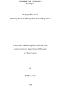 Cover page: Dealing with the Devil? Explaining the Onset of Strategic State-Terrorist Negotiations