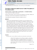 Cover page: The Impact of Waiver to Adult Court on Youths’ Perceptions of Procedural Justice