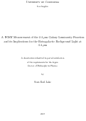 Cover page: A WISE Measurement of the 2.4 μm Galaxy Luminosity Function and its Implications for the Extragalactic Background Light at 3.4 μm