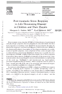 Cover page: Post-traumatic stress response to life-threatening illnesses in children and their parents