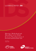 Cover page: Marriage, Motherhood and Masculinity in the Global Economy: Reconfigurations of Personal and Economic Life