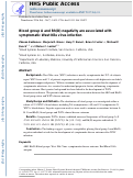 Cover page: Blood group A and D negativity are associated with symptomatic West Nile virus infection.