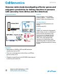 Cover page: Genome-wide study investigating effector genes and polygenic prediction for kidney function in persons with ancestry from Africa and the Americas