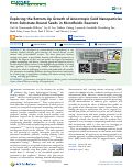 Cover page: Exploring the Bottom-Up Growth of Anisotropic Gold Nanoparticles from Substrate-Bound Seeds in Microfluidic Reactors