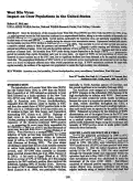Cover page: West Nile virus: Impact on crow populations in the United States