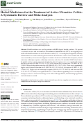 Cover page: Herbal Medicines for the Treatment of Active Ulcerative Colitis: A Systematic Review and Meta-Analysis.