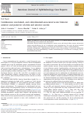 Cover page: Combination nivolumab- and cabiralizumab-associated acute bilateral anterior and posterior scleritis and anterior uveitis