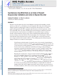 Cover page: Spontaneous Eye-Blink Rate as an Index of Reward Responsivity