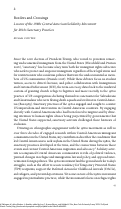 Cover page: Borders and Crossings <i>Lessons of the 1980s Central American Solidarity Movement for 2010s Sanctuary Practices</i>