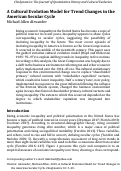 Cover page: A Cultural Evolution Model for Trend Changes in the American Secular Cycle