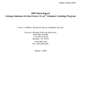 Cover page: 2005 Status Report Savings Estimates for the ENERGY STAR(R) Voluntary Labeling 
Program