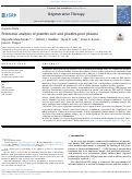 Cover page: Proteomic analysis of platelet-rich and platelet-poor plasma.