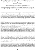 Cover page: What Do Patients Care About? Mining Fine-grained Patient Concerns from Online Physician Reviews Through Computer-Assisted Multi-level Qualitative Analysis.