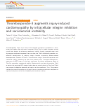 Cover page: Thrombospondin-3 augments injury-induced cardiomyopathy by intracellular integrin inhibition and sarcolemmal instability