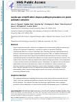 Cover page: Landscape simplification shapes pathogen prevalence in plant-pollinator networks.