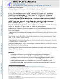 Cover page: Lung cancer associated with combustion particles and fine particulate matter (PM2.5) - The roles of polycyclic aromatic hydrocarbons (PAHs) and the aryl hydrocarbon receptor (AhR)