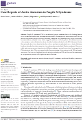 Cover page: Case Reports of Aortic Aneurism in Fragile X Syndrome