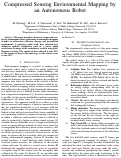 Cover page: Compressed Sensing Environmental Mapping by an Autonomous Robot