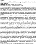 Cover page: Self-Referencing Differential Spectroscopy Analysis in Breast Translational Research