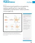 Cover page: Polynorbornene-based bioconjugates by aqueous grafting-from ring-opening metathesis polymerization reduce protein immunogenicity